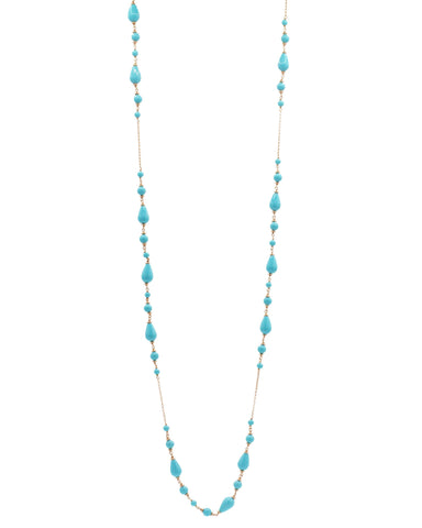 Collana Lunga Donna Gocce di Turchese Alisei Gioielli - C281