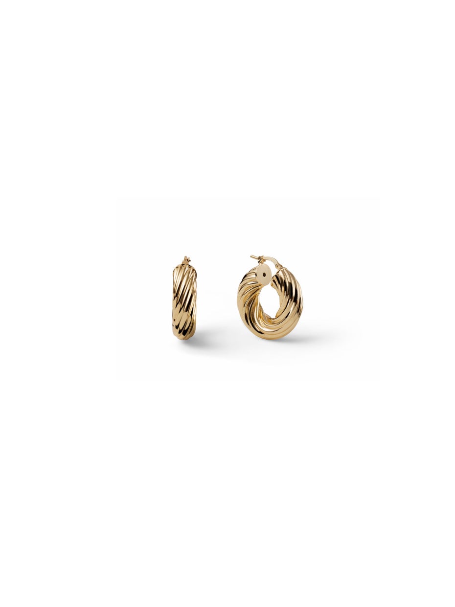 Orecchini a Cerchio Donna Unoaerre Torchon - 000EXO4879900