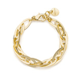 Bracciale Donna Unoaerre Catena Navette in bronzo dorato lucido - 016EXB0024000
