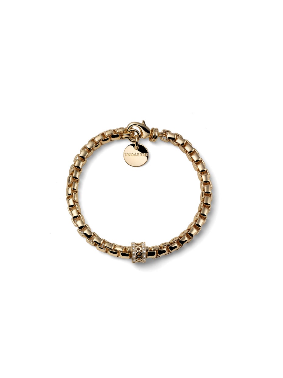 Bracciale Donna Unoaerre Catena Veneziana con Cristalli - 000EXB5494000