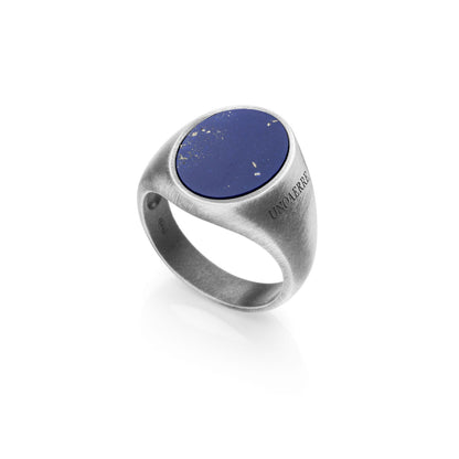 Anello Uomo Unoaerre Chevalier Ovale con Pietra - 700YAF2140200 -