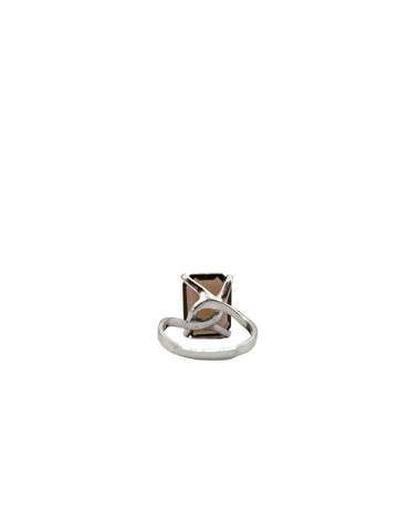 Anello Da Donna In Argento E Cristallo Fumè - 405