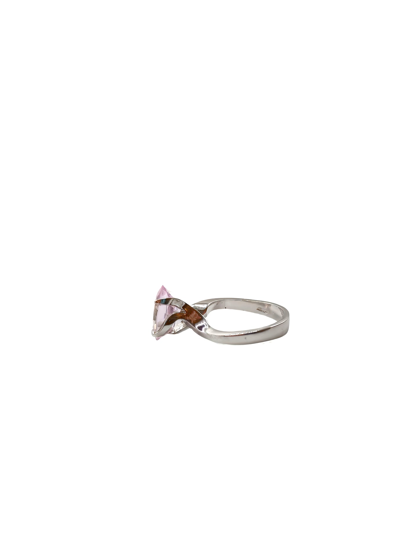 Anello Da Donna In Argento E Cristallo Rosa - 403