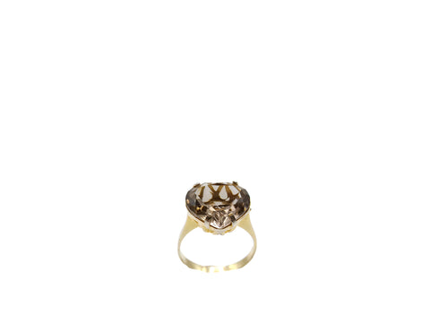 Anello Da Donna In Argento E Cristallo Fumè - 408