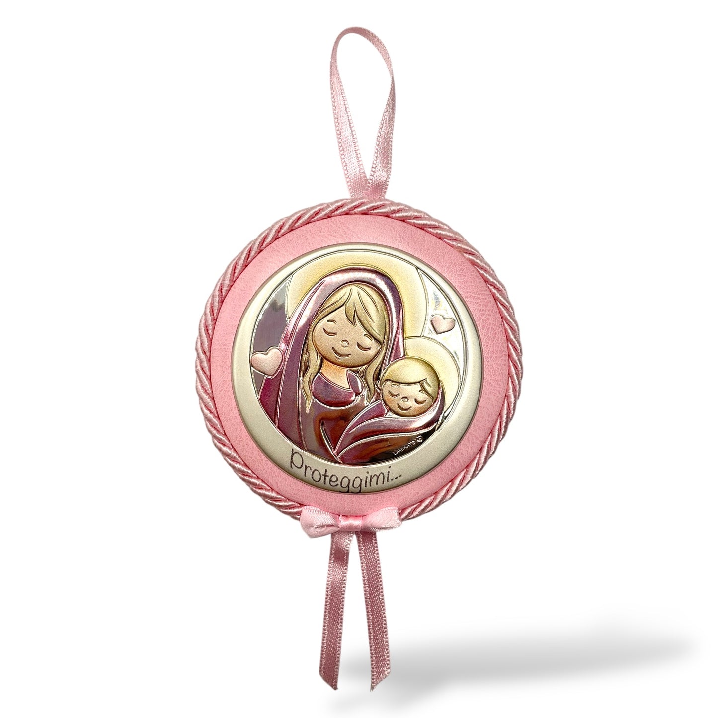 Medaglione Sopraculla Madonna con Bambino "Proteggimi..." Valenti - 271649