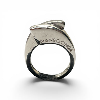 Anello Donna Argento Lucido Incrociato - AA10407