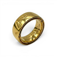 Fede Nuziale Damiani D-Side in Oro Giallo e 10 Diamanti 7 mm - 71559817