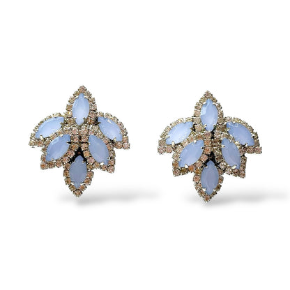 Orecchini Donna Cristalli e Pietre Azzurre Ottaviani Bijoux - 490465