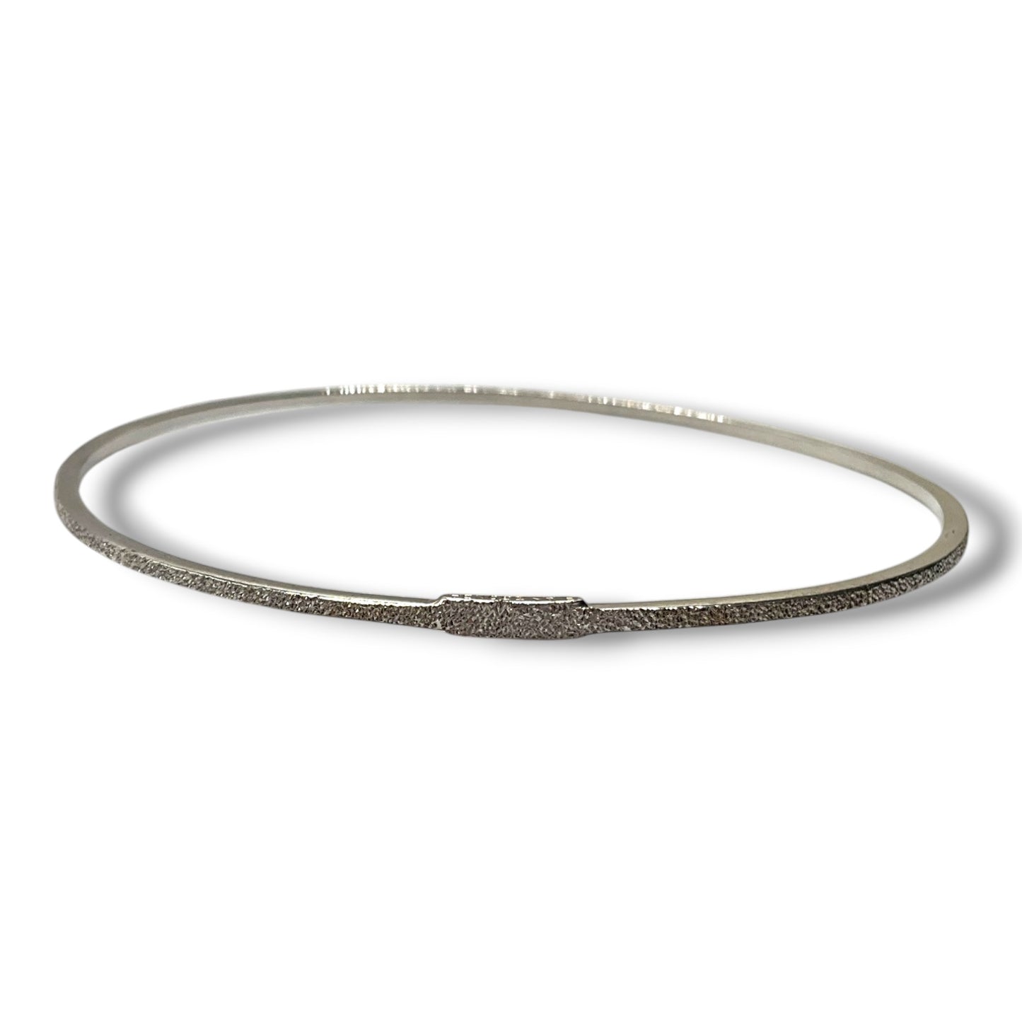Bracciale Rigido Donna Argento Sabbiato - BA01307