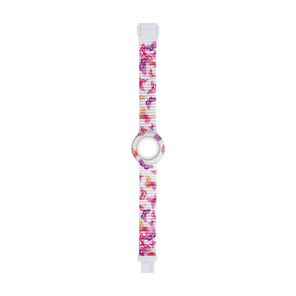 Cinturino Hip Hop in silicone Animal Addicted Farfalle - HBU1058