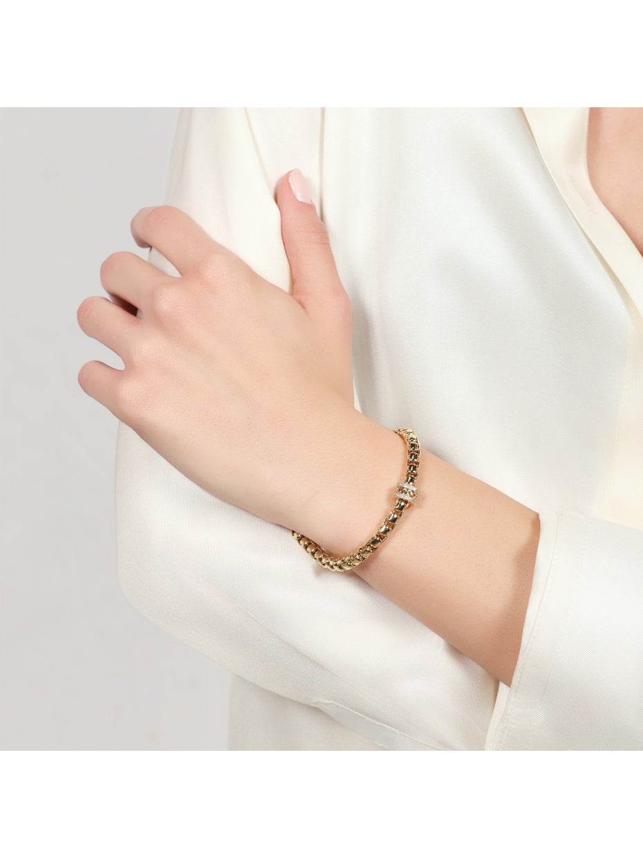 Bracciale Donna Unoaerre Catena Veneziana con Cristalli - 000EXB5494000