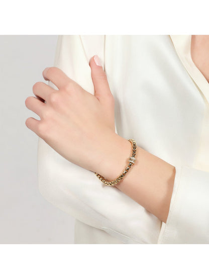 Bracciale Donna Unoaerre Catena Veneziana con Cristalli - 000EXB5494000