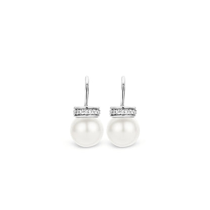 Orecchini a Monachella con Perle e Zirconi Ti Sento Milano - 7528PW