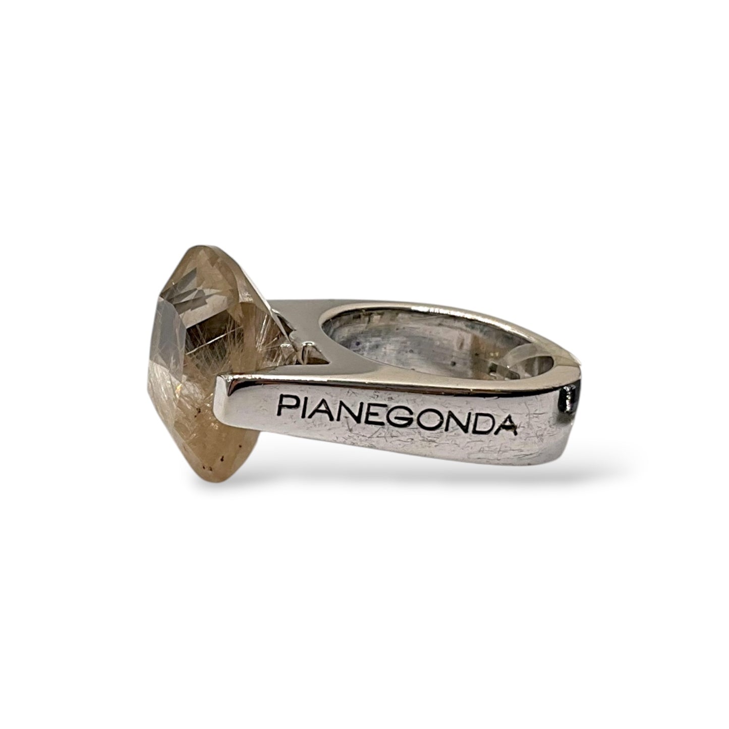 Anello Donna Argento Quarzo Giallo - A0390