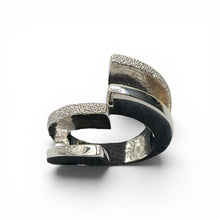 Anello Donna Argento Lucido e Sabbiato Incrocio - AA10410