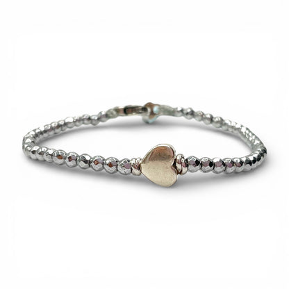Bracciale Spadarella Cuore ed Ematite Chiara - SPBR763