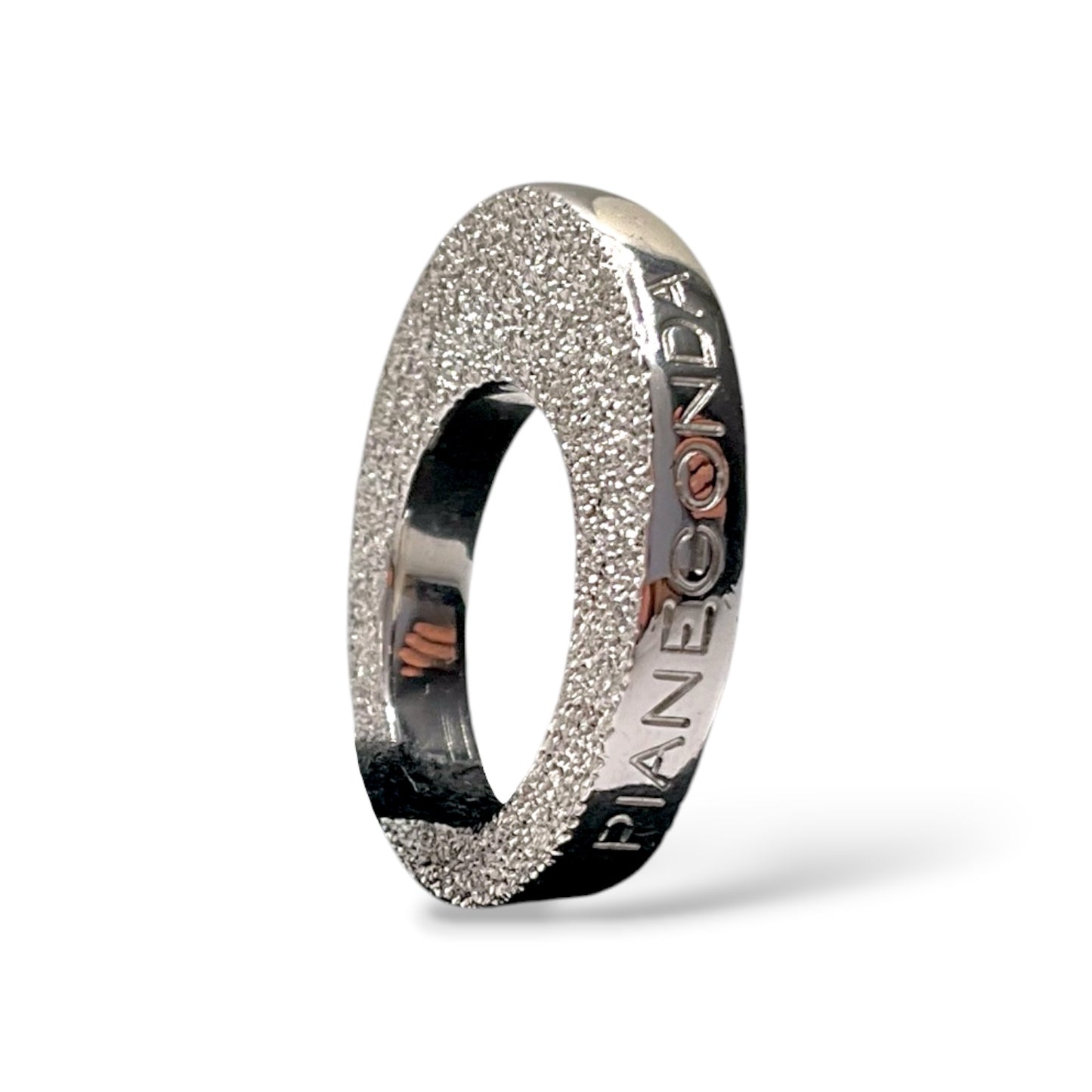Anello Donna Argento Lucido e Sabbiato - AA10411