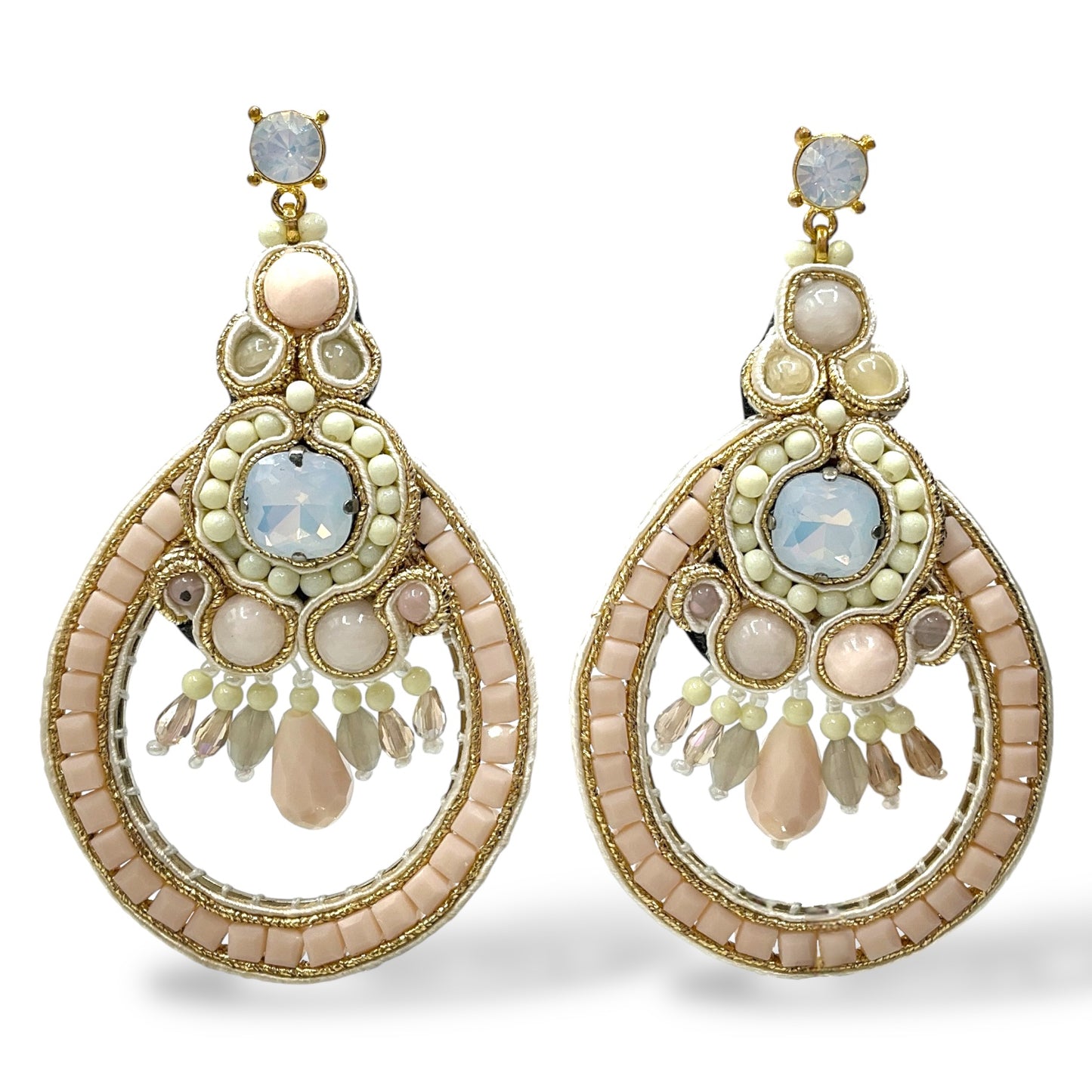 Orecchini Pendenti Donna Cristalli e Perline Ottaviani Bijoux - 49439