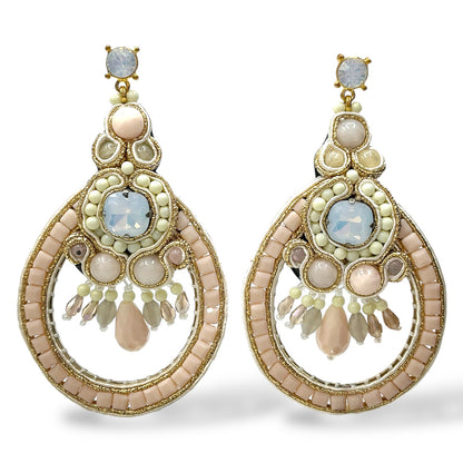 Orecchini Pendenti Donna Cristalli e Perline Ottaviani Bijoux - 49439
