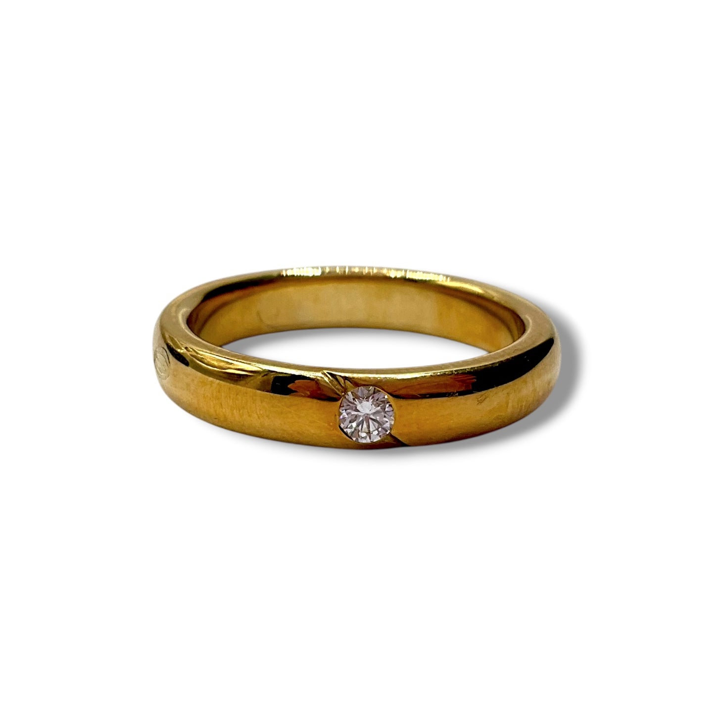 Fede Nuziale Damiani in Oro Giallo con Brillante 4 mm - 71057498