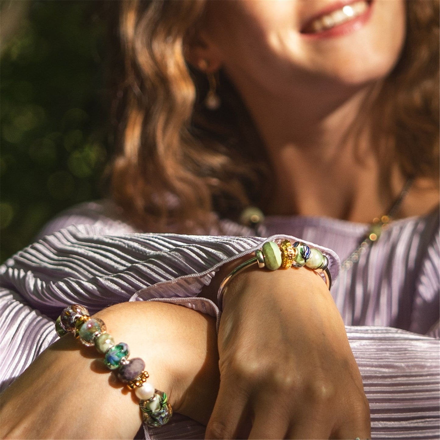 Calcite Giallo-Verde Rotonda Sfaccettata Trollbeads - TSTBE-00047