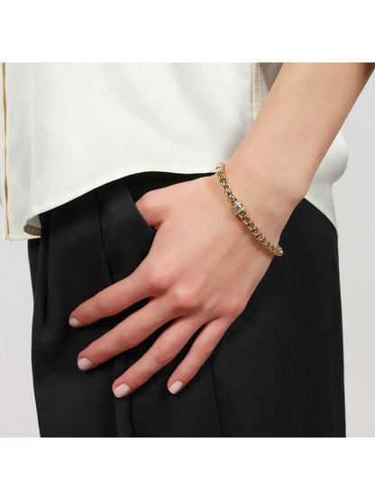 Bracciale Donna Unoaerre Catena Veneziana con Cristalli - 000EXB5494000