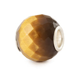 Occhio di Tigre Giallo Rotondo Sfaccettato Trollbeads - TSTBE-00041