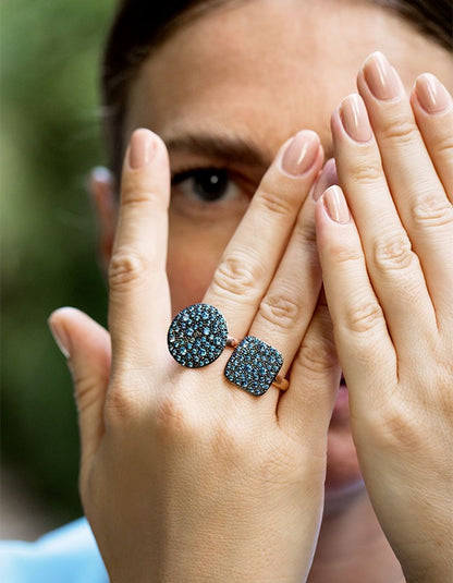 Anello Donna Tondo Pavè Alisei Gioielli - A20