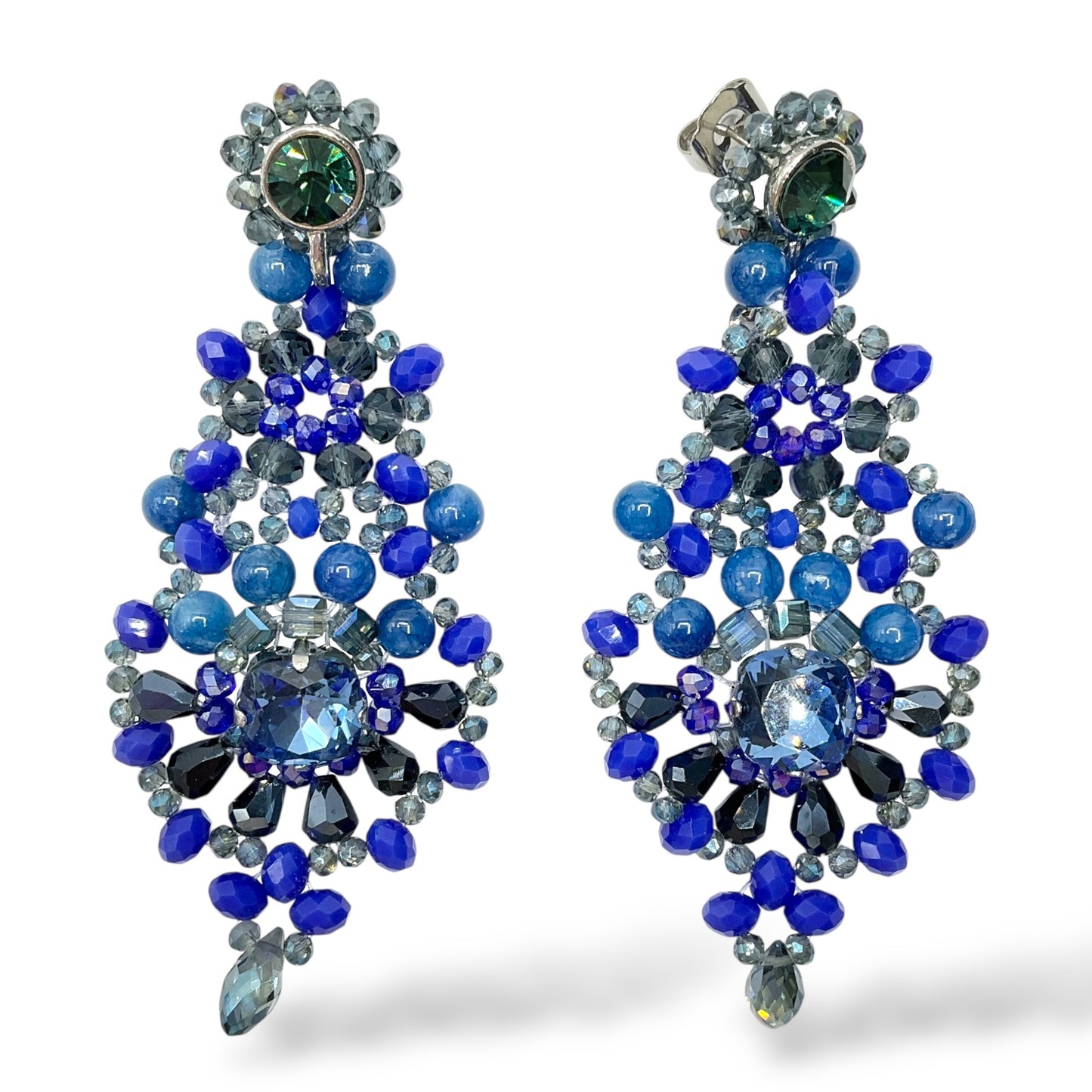 Orecchini Pendenti Donna Cristalli e Perline Ottaviani Bijoux - 49458