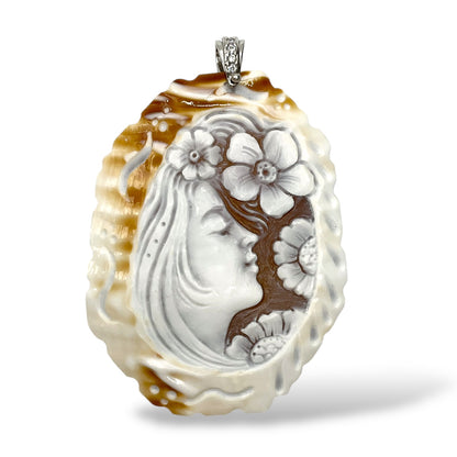 Ciondolo Cammeo con Anellino in Argento - Cammeo3