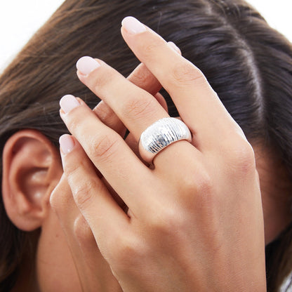 Anello Donna Unoaerre Fascia Bombata - 000EXA0670000