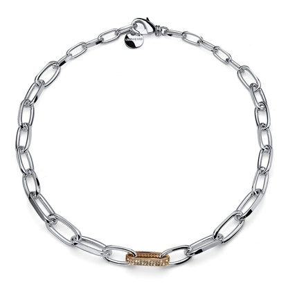 Collana Donna Catena con Zirconi Unoaerre - 000EXH5734000