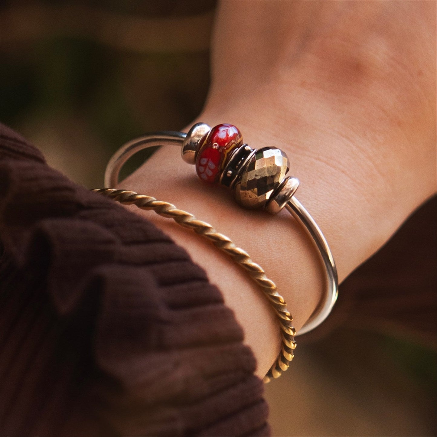 Luce di Seta Rubino Trollbeads - TGLBE-00254