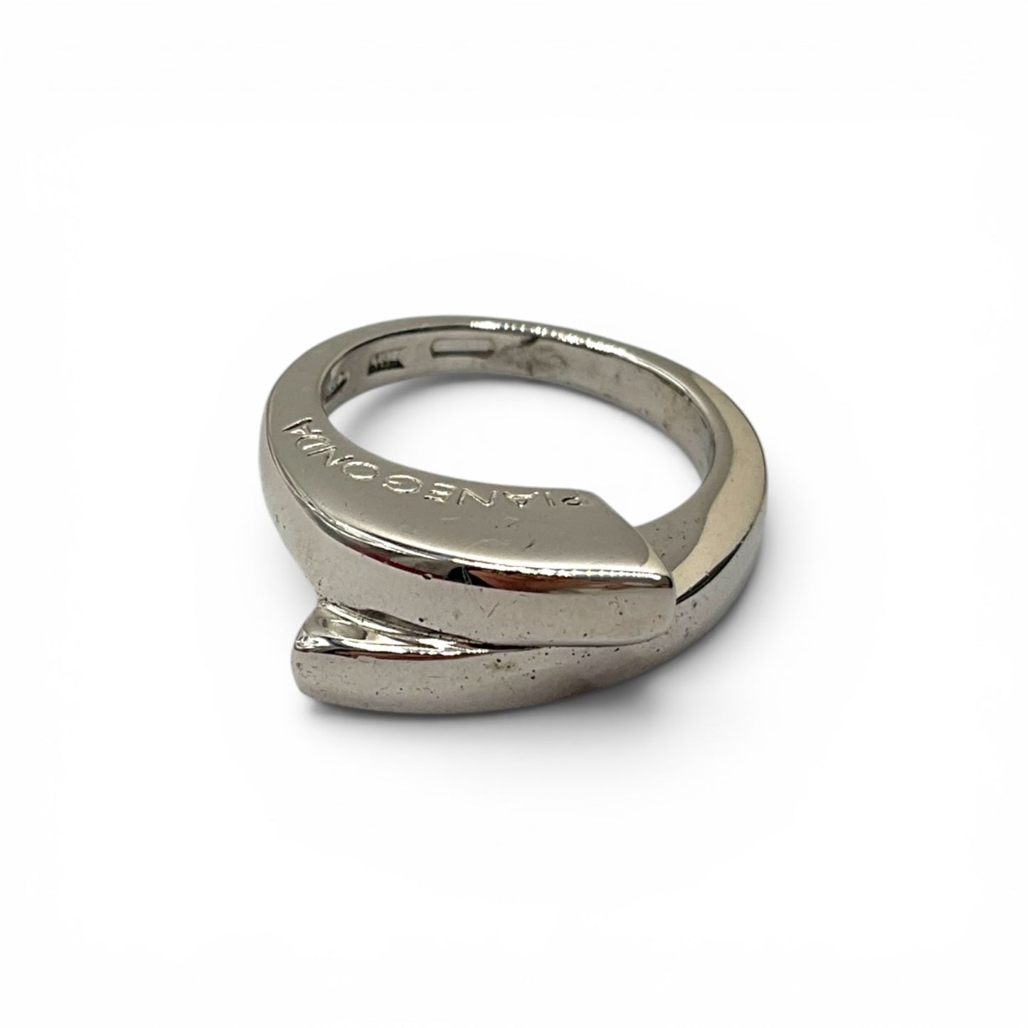 Anello Donna Argento Lucido Incrociato - AA10407