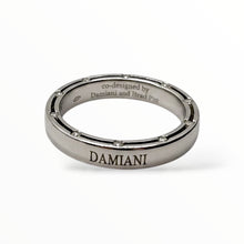 Fede Nuziale Damiani D-Side in Oro Bianco e 20 diamanti 3,3 mm - 71335643