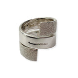 Anello Donna Spirale Diamantata in Argento - AA010078