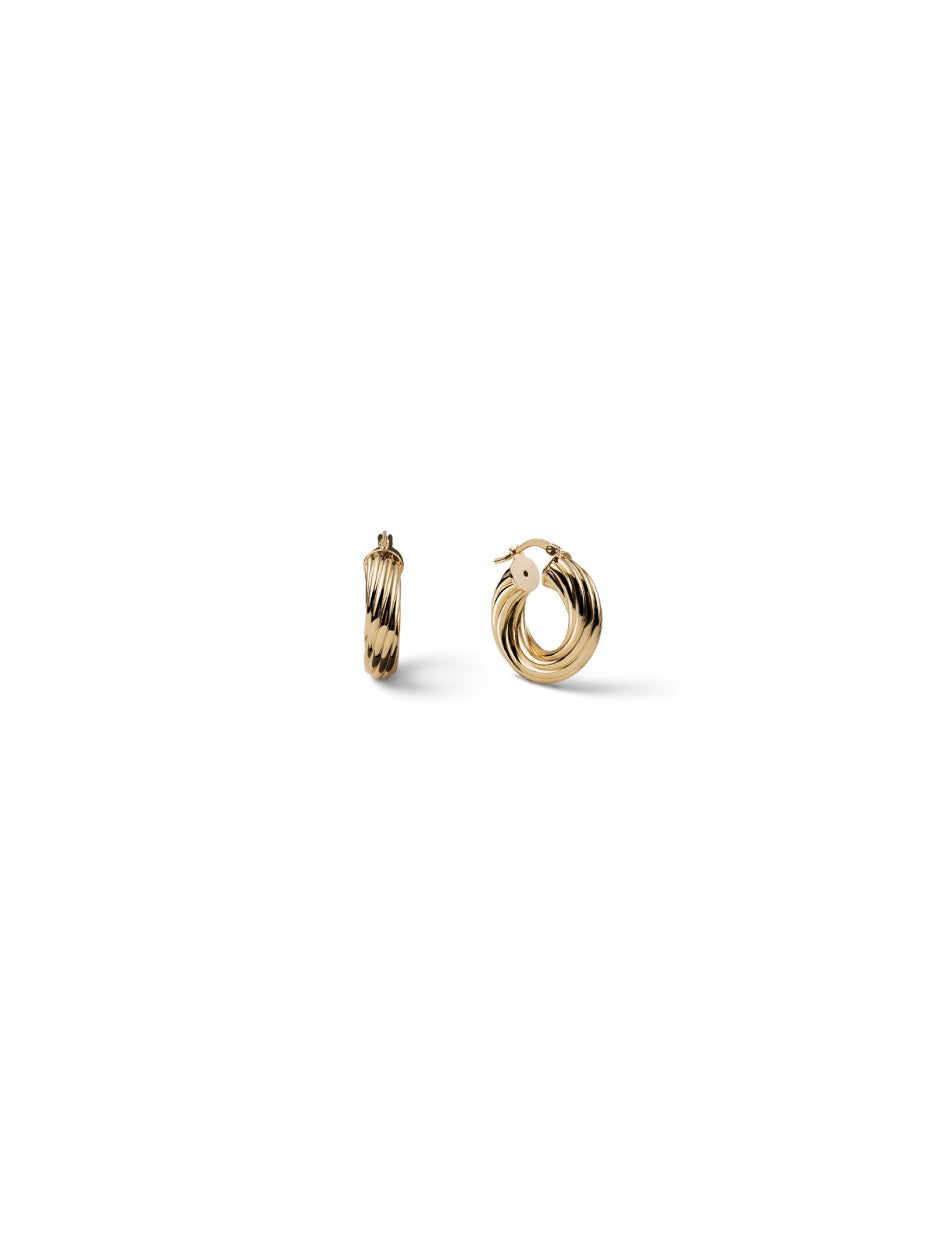 Orecchini a Cerchio Donna Unoaerre Torchon - 000EXO4879900