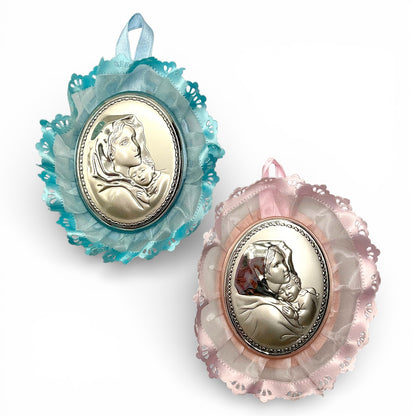 Medaglione Sopraculla Madonna con Bambino Ovale Valenti - 2651R