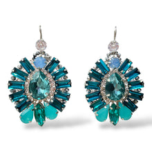 Orecchini Pendenti Donna Goccia con Cristalli Blu Ottaviani Bijoux - 490515