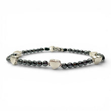 Bracciale Spadarella Cuori ed Ematite Scura - SPBR764 -