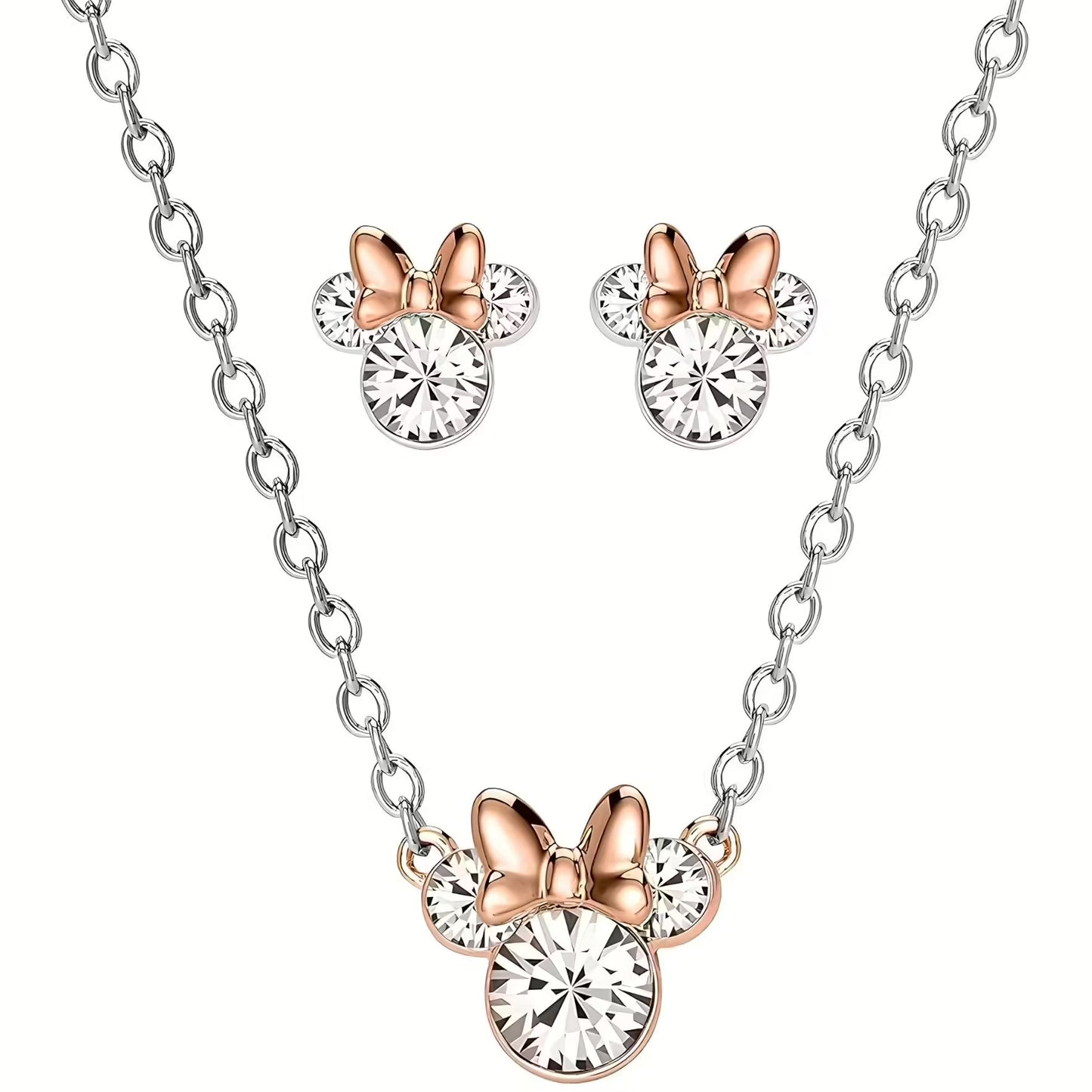 Collana e Orecchini Bambina o Donna Disney Minnie - SF00155TRWL.CS
