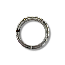 Fede nuziale Damiani D-Side in oro bianco e 10 diamanti 3,3 mm - 71333847