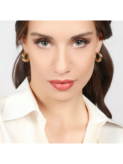 Orecchini a Cerchio Donna Unoaerre Torchon - 000EXO4879900