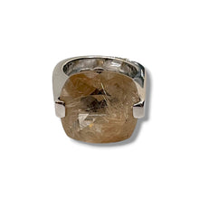 Anello Donna Argento Quarzo Giallo - A0390