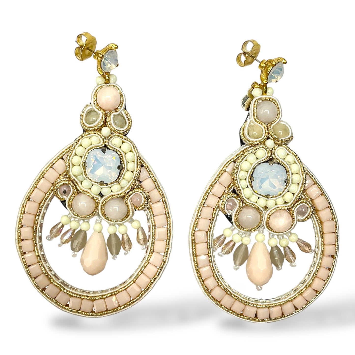Orecchini Pendenti Donna Cristalli e Perline Ottaviani Bijoux - 49439