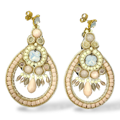 Orecchini Pendenti Donna Cristalli e Perline Ottaviani Bijoux - 49439