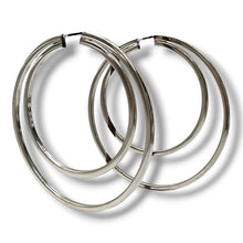 Orecchini Doppio Cerchio Donna Argento - OA010084