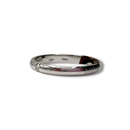 Fede Nuziale Damiani in Platino con Brillante 2,5 mm - 71389412