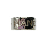 Anello a Fascia Donna Croce con Brillanti in Argento - AA010570