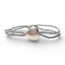 Bracciale Spadarella Cuore Bombato ed Ematite Chiara - SPBR760 -